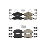 AmeriBRAKES Front Rear Ceramic Disc Brake Pads Kit For 2014-2020 Acura RLX Sport Hybrid SH-AWD KNF-100757