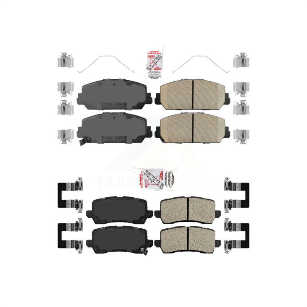 AmeriBRAKES Front Rear Ceramic Disc Brake Pads Kit For Acura RLX KNF-100759