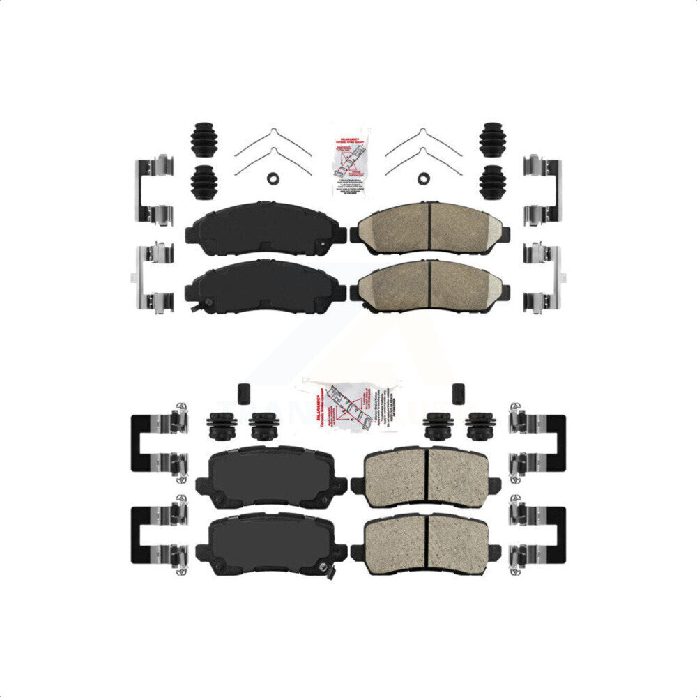 AmeriBRAKES Front Rear Ceramic Disc Brake Pads Kit For 2014-2020 Acura RLX Sport Hybrid SH-AWD KNF-100762