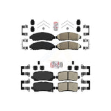 AmeriBRAKES Front Rear Ceramic Disc Brake Pads Kit For 2014-2020 Acura RLX Sport Hybrid SH-AWD KNF-100762