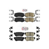 AmeriBRAKES Front Rear Ceramic Disc Brake Pads Kit For Hyundai Kia Elantra Optima Sportage Tucson Sonata Magentis KNF-100767