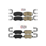 AmeriBRAKES Front Rear Ceramic Disc Brake Pads Kit For 2010-2013 Kia Soul KNF-100785