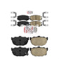 AmeriBRAKES Front Rear Ceramic Disc Brake Pads Kit For Hyundai Tiburon KNF-100791