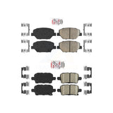 AmeriBRAKES Front Rear Ceramic Disc Brake Pads Kit For Chevrolet Equinox GMC Terrain Buick LaCrosse KNF-100805