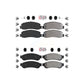 AmeriBRAKES Front Rear Semi-Metallic Disc Brake Pads Kit For Ford F-250 Super Duty F-350 F-450 KNF-100827