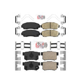 AmeriBRAKES Front Rear Ceramic Disc Brake Pads Kit For Honda Civic Acura RDX KNF-100863