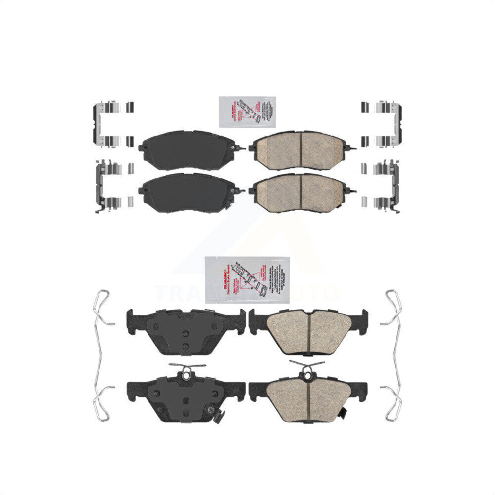 AmeriBRAKES Front Rear Ceramic Disc Brake Pads Kit For Subaru Outback Legacy WRX KNF-100882