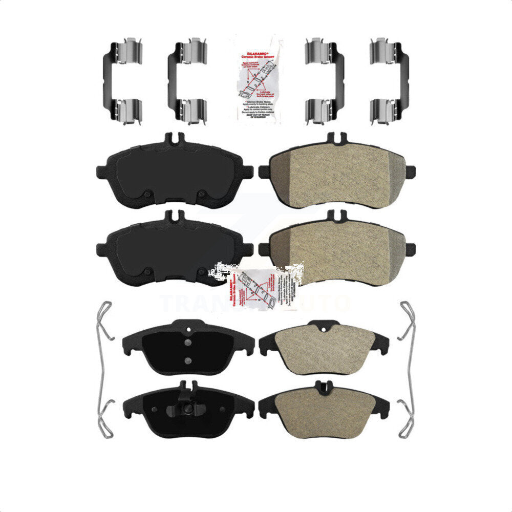 AmeriBRAKES Front Rear Semi-Metallic Disc Brake Pads Kit For Mercedes-Benz C300 C250 C230 KNF-100887