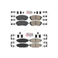 AmeriBRAKES Front Rear Ceramic Disc Brake Pads Kit For Subaru Outback Legacy Forester Impreza WRX KNF-100900