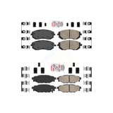 AmeriBRAKES Front Rear Ceramic Disc Brake Pads Kit For Subaru Outback Legacy Forester Impreza WRX KNF-100900