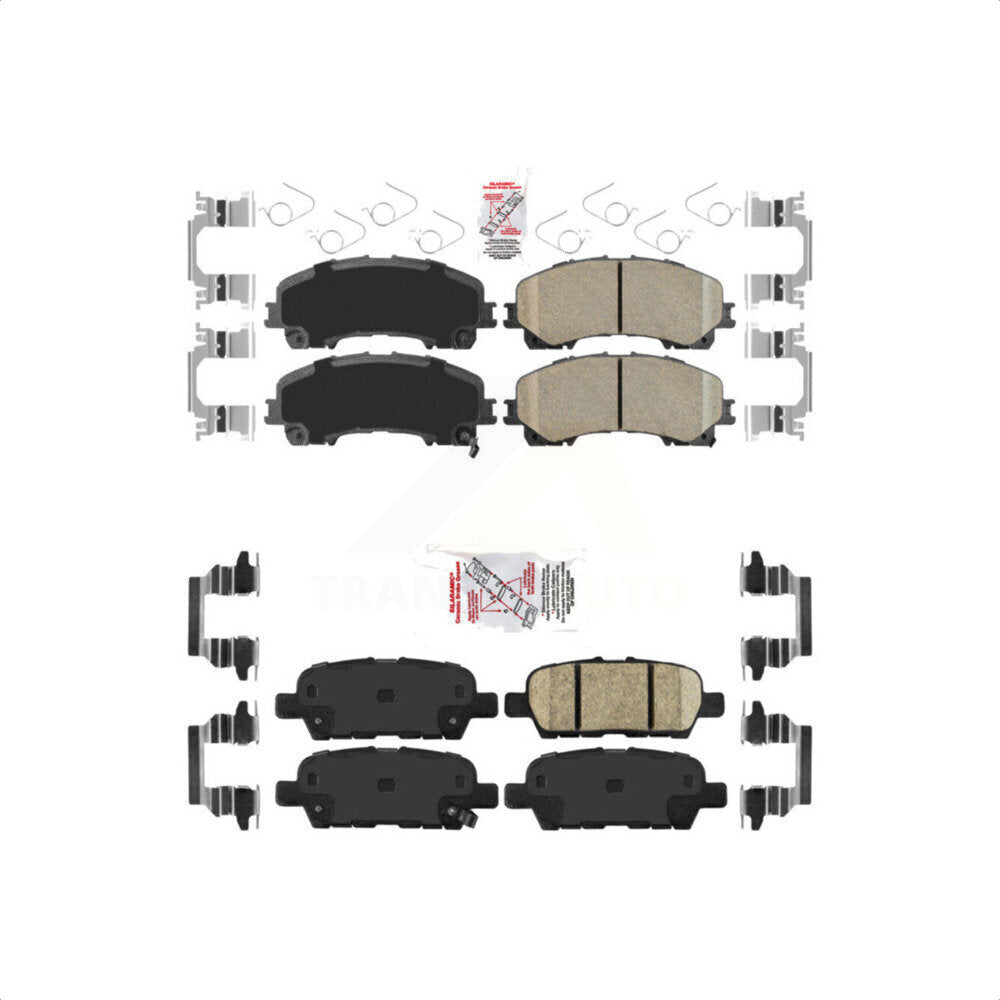 AmeriBRAKES Front Rear Ceramic Disc Brake Pads Kit For Nissan Rogue INFINITI Q50 QX50 Q60 KNF-100923