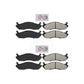 AmeriBRAKES Front Rear Semi-Metallic Disc Brake Pads Kit For 2002-2003 Hummer H1 KNF-100947