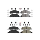 AmeriBRAKES Front Rear Semi-Metallic Disc Brake Pads Kit For Ram 2500 3500 1500 Dodge KNF-100948