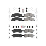 AmeriBRAKES Front Rear Semi-Metallic Disc Brake Pads Kit For Ford F-250 Super Duty F-350 Excursion KNF-100952