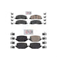 AmeriBRAKES Front Rear Ceramic Disc Brake Pads Kit For 2020-2023 Lincoln Aviator With 345mm Diameter Rotor KNF-100961