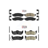 AmeriBRAKES Front Rear Ceramic Disc Brake Pads Kit For Nissan TITAN Armada Pathfinder INFINITI QX56 KNF-100980