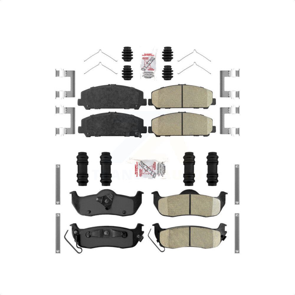 AmeriBRAKES Front Rear Ceramic Disc Brake Pads Kit For Nissan TITAN Armada INFINITI QX56 KNF-100983