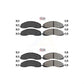 AmeriBRAKES Front Rear Semi-Metallic Disc Brake Pads Kit For Ford F-450 Super Duty F-550 F-600 KNF-100986