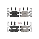 AmeriBRAKES Front Rear Semi-Metallic Disc Brake Pads Kit For Dodge Ram 2500 1500 3500 KNF-100995