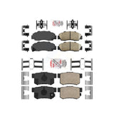 AmeriBRAKES Front Rear Ceramic Disc Brake Pads Kit For Honda Accord Acura Integra Prelude Odyssey CL Legend TL RL Vigor Isuzu Oasis KNF-101008