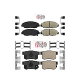 AmeriBRAKES Front Rear Ceramic Disc Brake Pads Kit For Honda Accord Acura CL KNF-101010