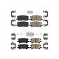 AmeriBRAKES Front Rear Ceramic Disc Brake Pads Kit For Lexus Toyota Highlander RX350 RX330 RX400h KNF-101032