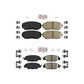 AmeriBRAKES Front Rear Ceramic Disc Brake Pads Kit For 2019-2022 Mazda CX-5 Turbocharged KNF-101046