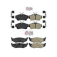AmeriBRAKES Front Rear Semi-Metallic Disc Brake Pads Kit For Chrysler PT Cruiser Dodge Neon KNF-101048