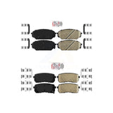 AmeriBRAKES Front Rear Ceramic Disc Brake Pads Kit For 2007-2012 Hyundai Veracruz KNF-101053
