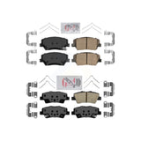 AmeriBRAKES Front Rear Ceramic Disc Brake Pads Kit For 2019-2022 Hyundai Nexo KNF-101068