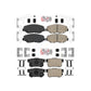 AmeriBRAKES Front Rear Ceramic Disc Brake Pads Kit For Honda Accord CR-V Element Acura ILX KNF-101084