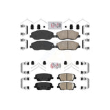AmeriBRAKES Front Rear Ceramic Disc Brake Pads Kit For Hyundai Santa Fe XL KNF-101097