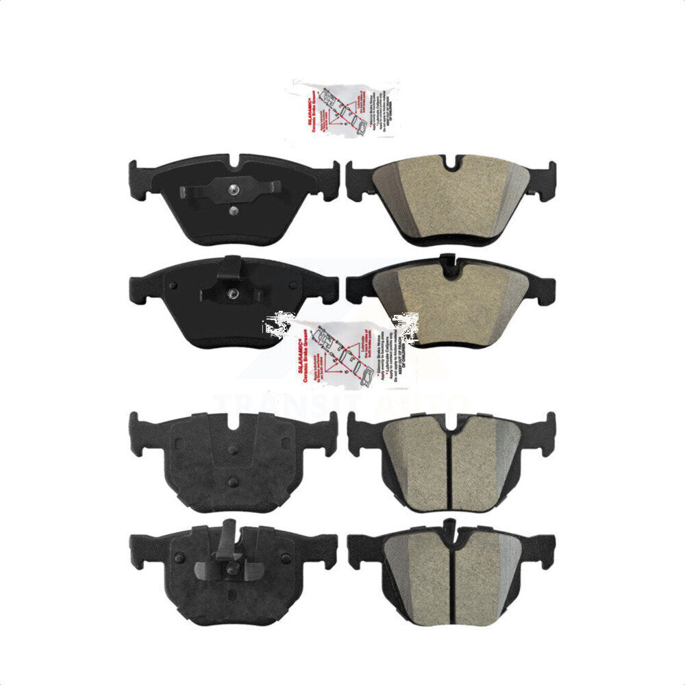 AmeriBRAKES Front Rear Semi-Metallic Disc Brake Pads Kit For BMW 335i xDrive X1 335d 335xi 335is KNF-101108