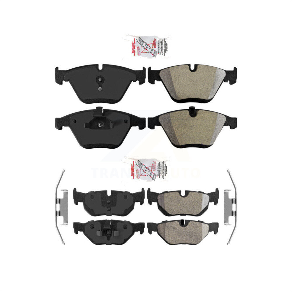 AmeriBRAKES Front Rear Semi-Metallic Disc Brake Pads Kit For BMW 328i xDrive X1 328xi KNF-101109