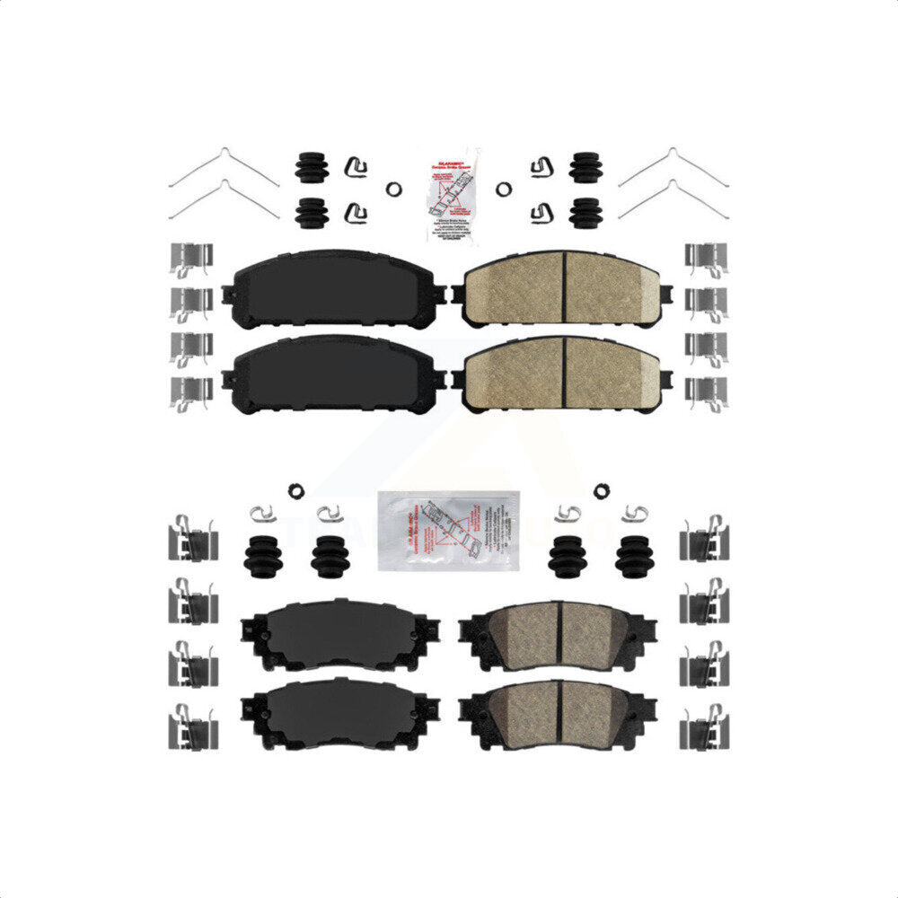AmeriBRAKES Front Rear Ceramic Disc Brake Pads Kit For Lexus NX200t NX300 Toyota Camry NX300h Avalon KNF-101114