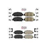 AmeriBRAKES Front Rear Ceramic Disc Brake Pads Kit For 2016-2022 Honda HR-V KNF-101145