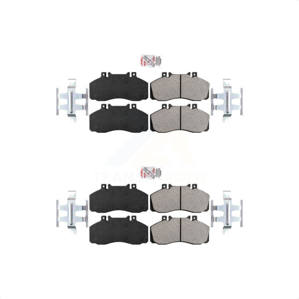 AmeriBRAKES Front Rear Semi-Metallic Disc Brake Pads Kit For Workhorse W42 Hino 145 165 KNF-101149