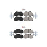 AmeriBRAKES Front Rear Semi-Metallic Disc Brake Pads Kit For Workhorse W42 Hino 145 165 KNF-101149
