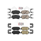 AmeriBRAKES Front Rear Ceramic Disc Brake Pads Kit For Hyundai Elantra Kia Niro Ioniq KNF-101161