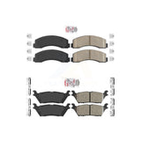 AmeriBRAKES Front Rear Ceramic Disc Brake Pads Kit For Ford F-150 Expedition Lincoln Navigator KNF-101169