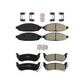 AmeriBRAKES Front Rear Semi-Metallic Disc Brake Pads Kit For 2004-2008 Chrysler Pacifica KNF-101183