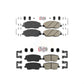 AmeriBRAKES Front Rear Ceramic Disc Brake Pads Kit For Kia Sedona Hyundai Santa Fe Entourage Genesis Borrego XL KNF-101192