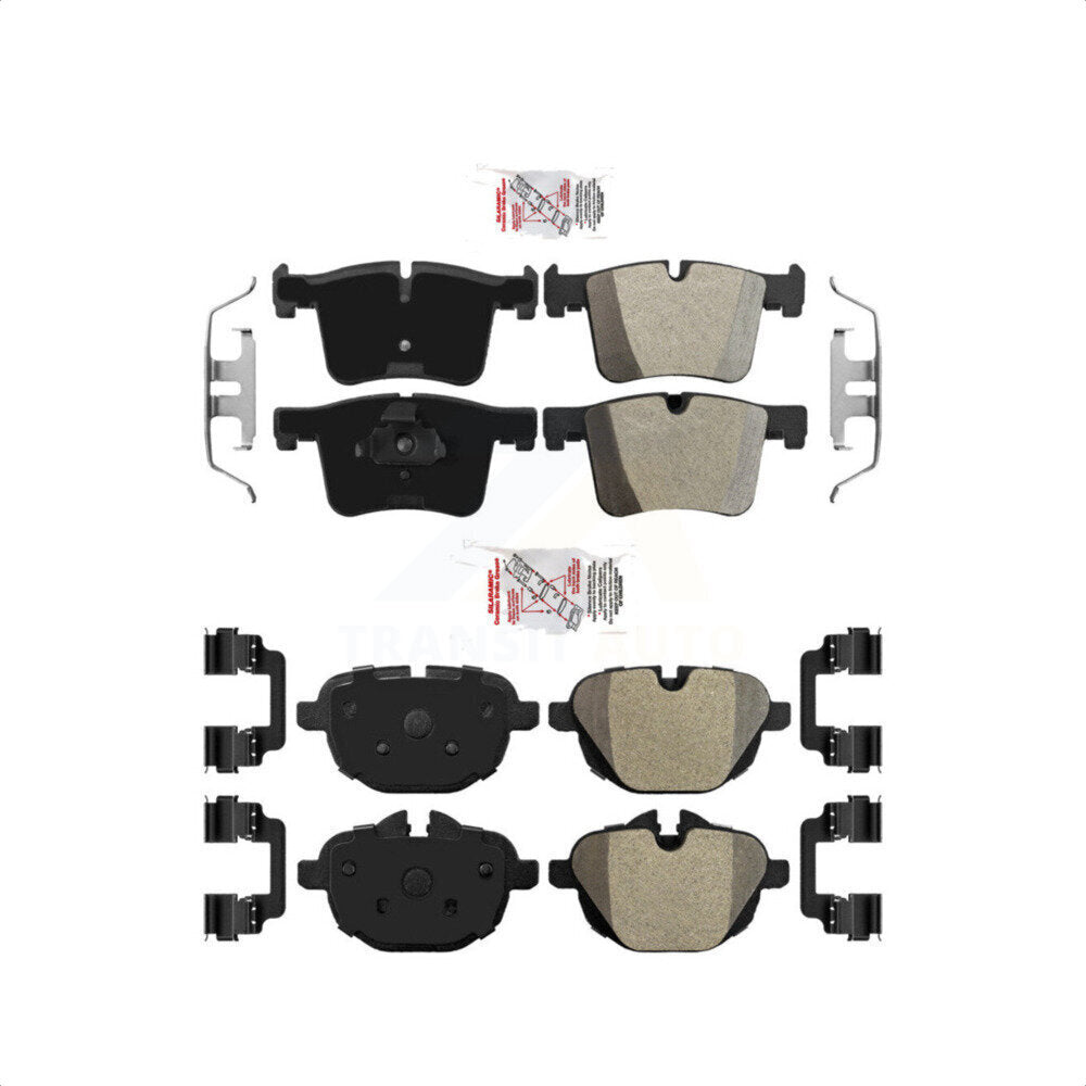 AmeriBRAKES Front Rear Semi-Metallic Disc Brake Pads Kit For BMW X3 X4 KNF-101200