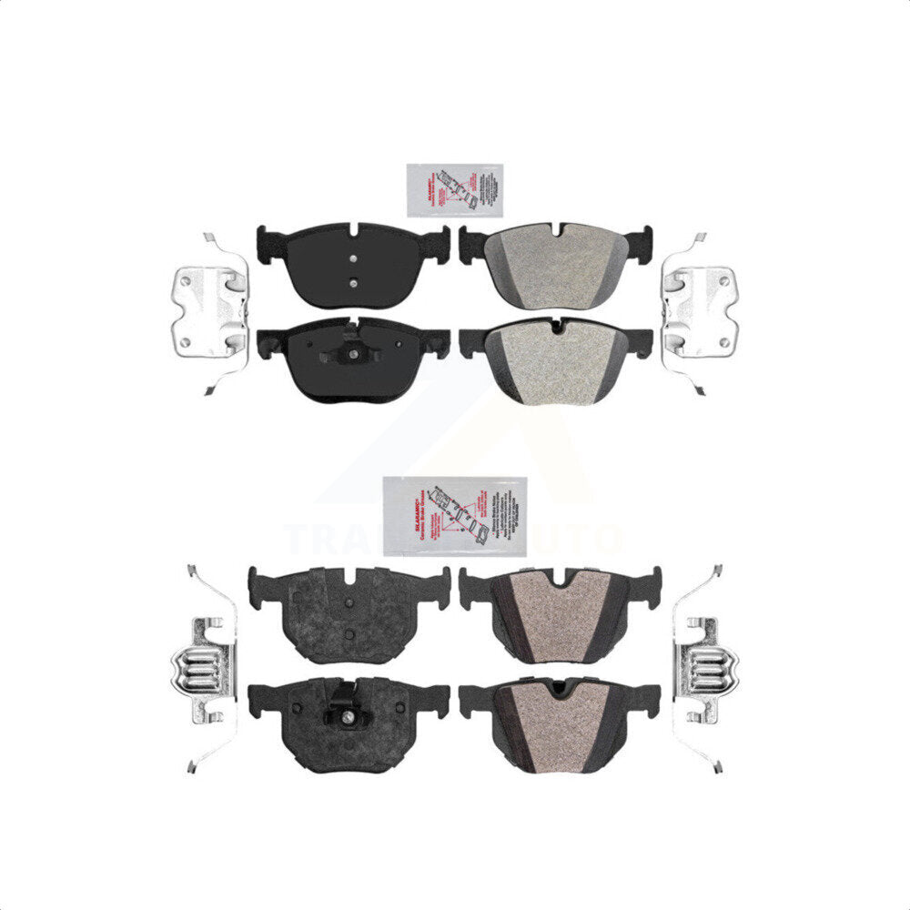 AmeriBRAKES Front Rear Semi-Metallic Disc Brake Pads Kit For BMW X5 X6 KNF-101201
