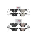 AmeriBRAKES Front Rear Semi-Metallic Disc Brake Pads Kit For BMW X5 X6 KNF-101201
