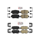 AmeriBRAKES Front Rear Ceramic Disc Brake Pads Kit For 2014-2017 Kia Rondo With Electric Parking or Manual KNF-101217