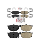 AmeriBRAKES Front Rear Ceramic Disc Brake Pads Kit For Hyundai Elantra Tiburon Nissan Stanza KNF-101229