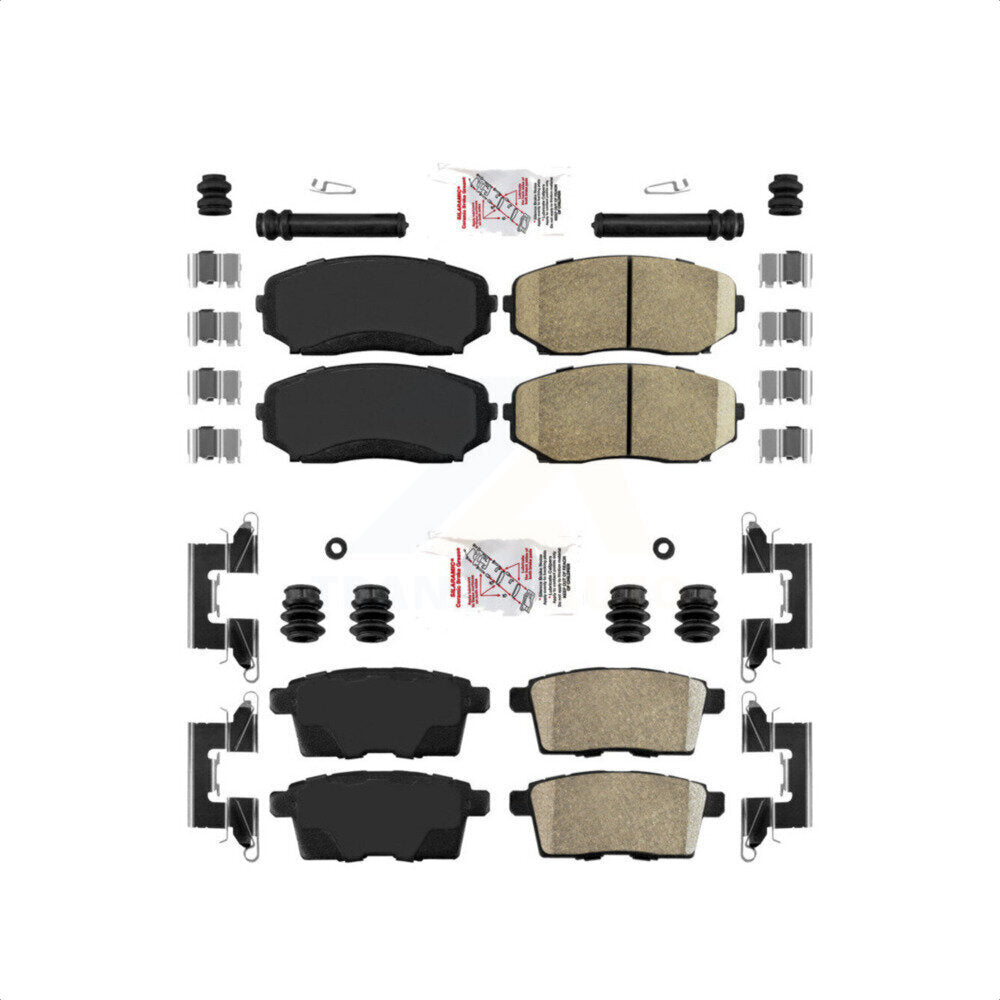 AmeriBRAKES Front Rear Ceramic Disc Brake Pads Kit For Ford Edge Mazda CX-9 CX-7 Lincoln MKX KNF-101233