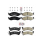 AmeriBRAKES Front Rear Semi-Metallic Disc Brake Pads Kit For Jeep Grand Cherokee KNF-101246