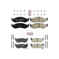AmeriBRAKES Front Rear Semi-Metallic Disc Brake Pads Kit For Jeep Wrangler TJ KNF-101248